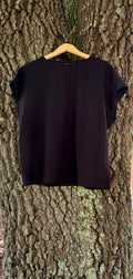 Black Short Sleeve Umgee Shirt- Plus Size