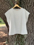Grey Short Sleeve Umgee Shirt- Plus Size
