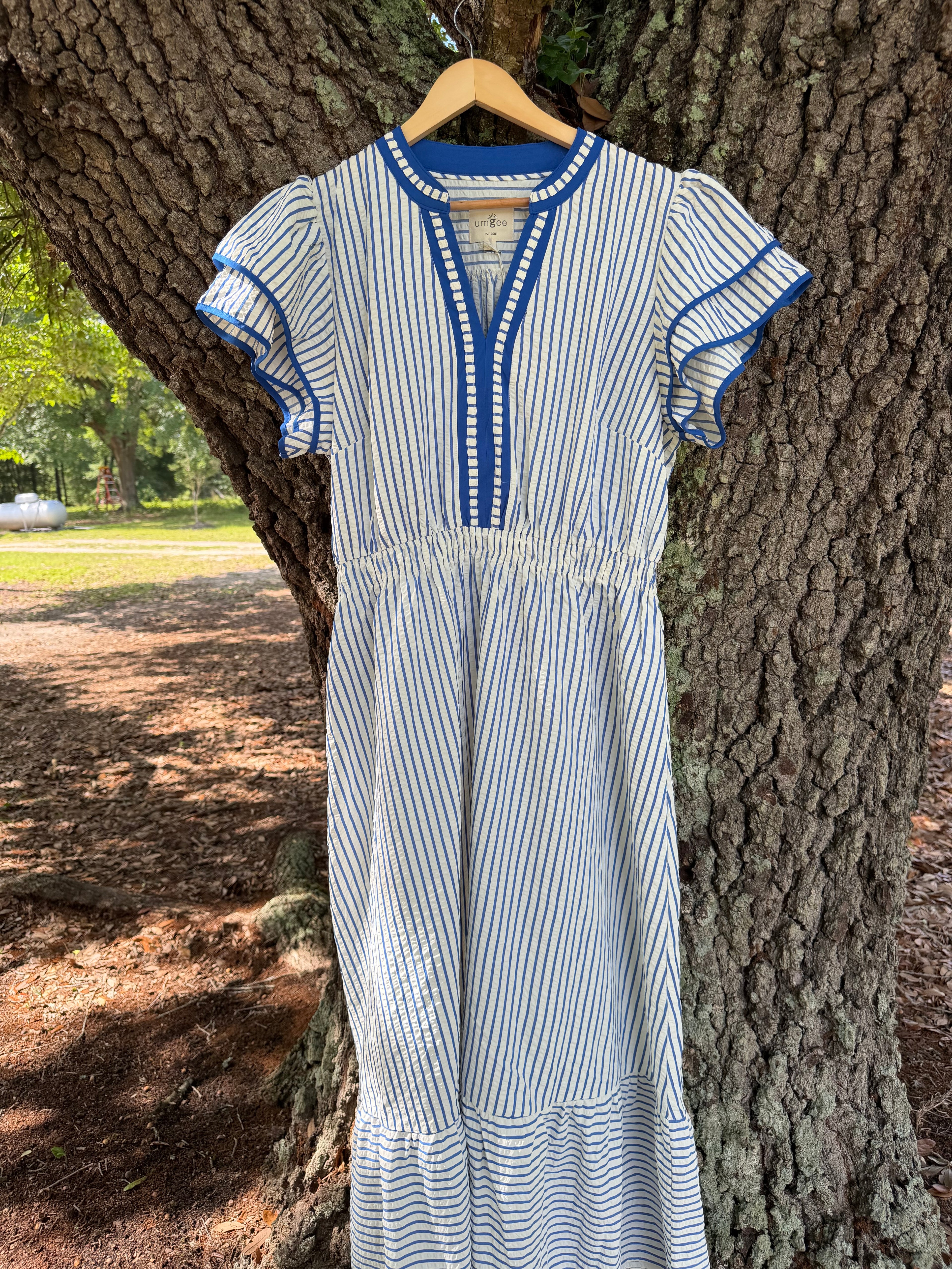 Umgee Striped Dress- Plus Size
