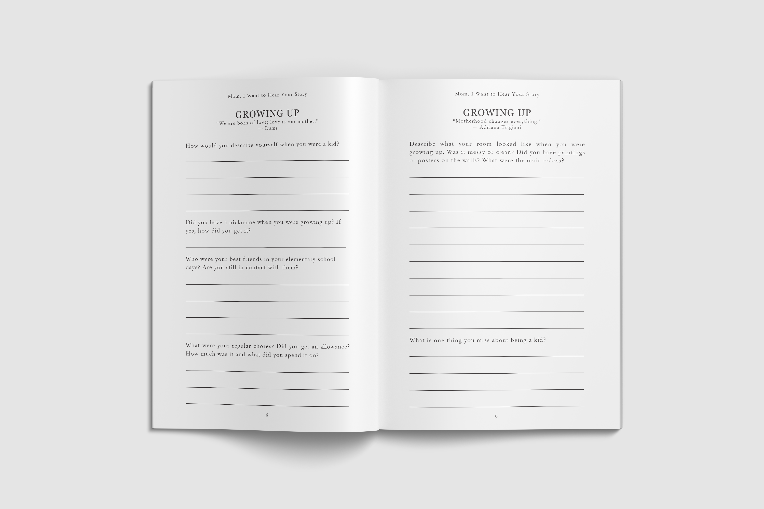 Mom, I Want to Hear Your Story; Popular Mother's Day Gift