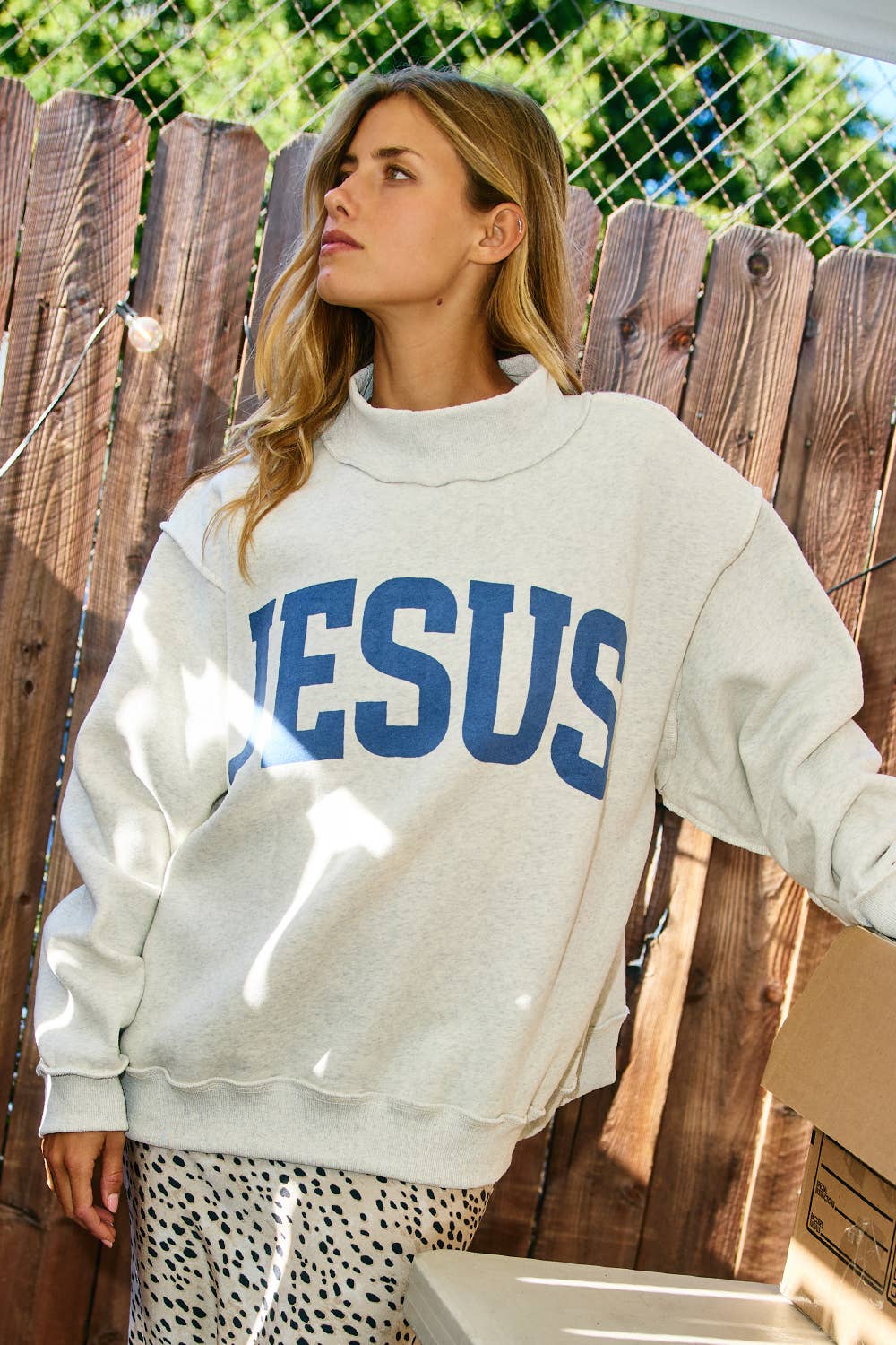 'JESUS & GOD IS GOOD' Reversible Sweatshirt
