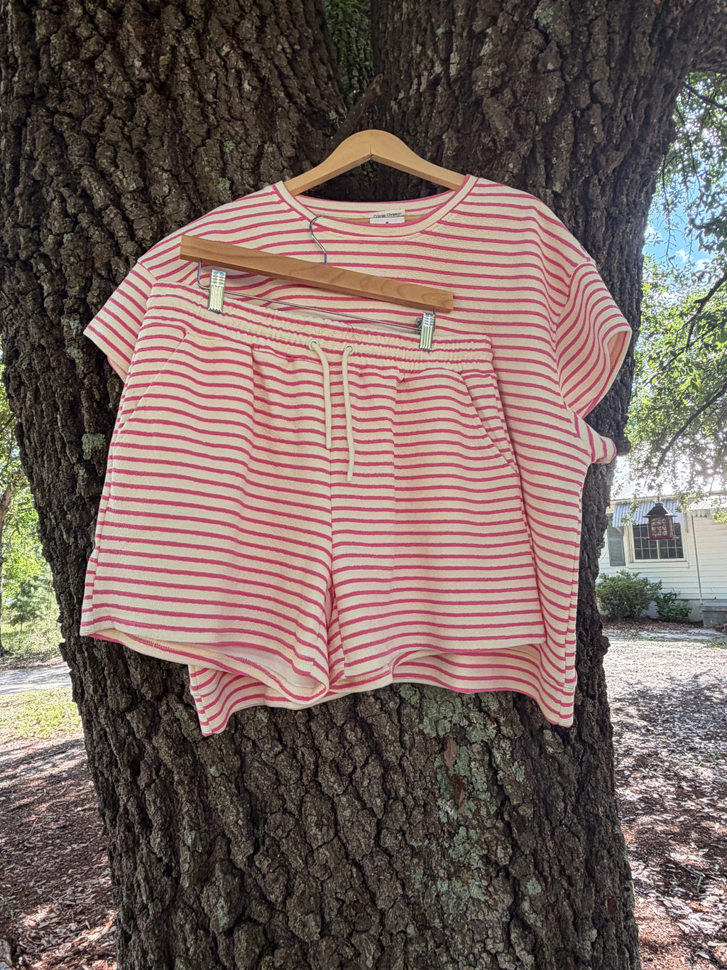 Pink Lemonade Lounge Set- Plus size