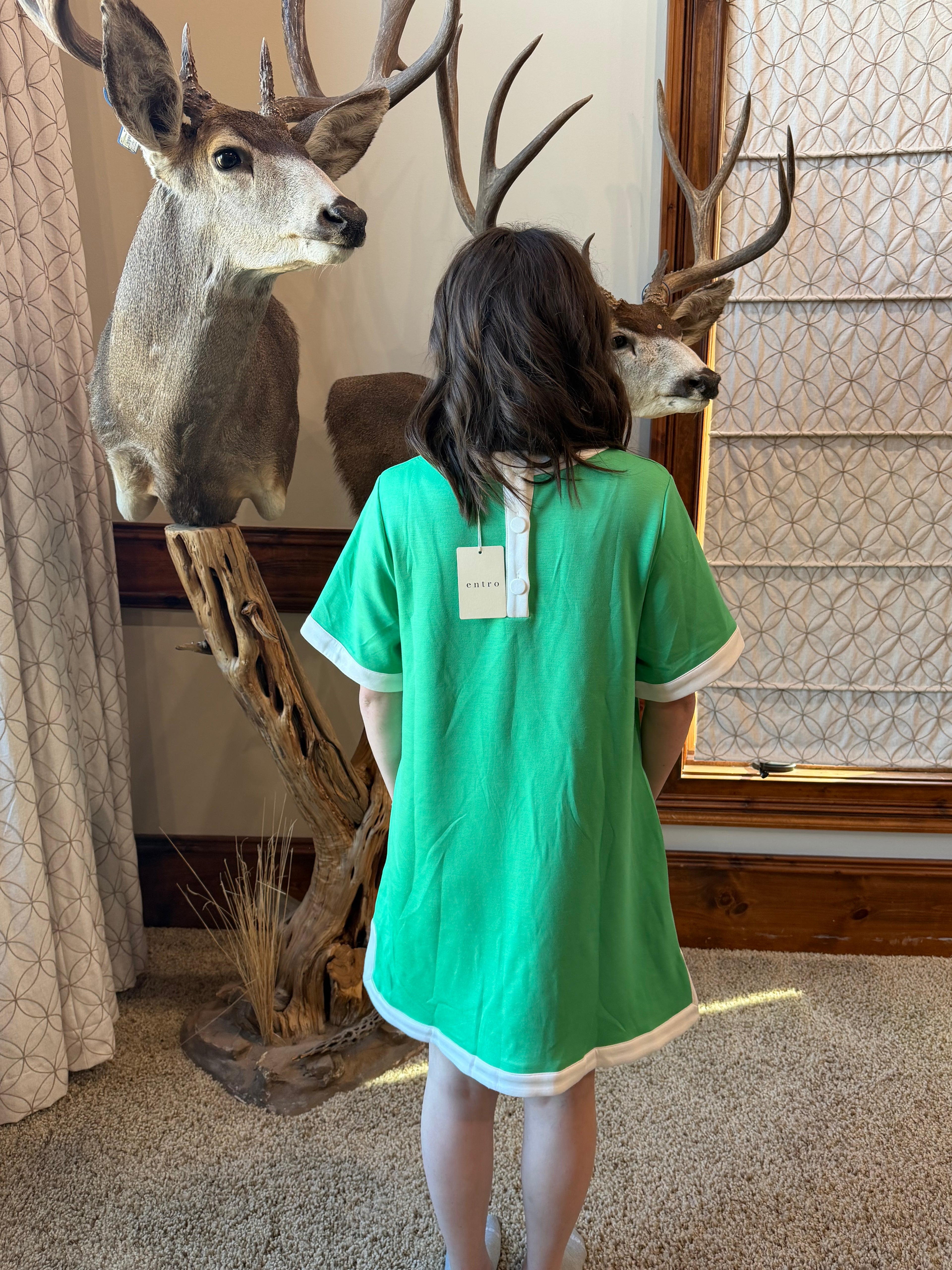 Minty Breeze Tee Dress