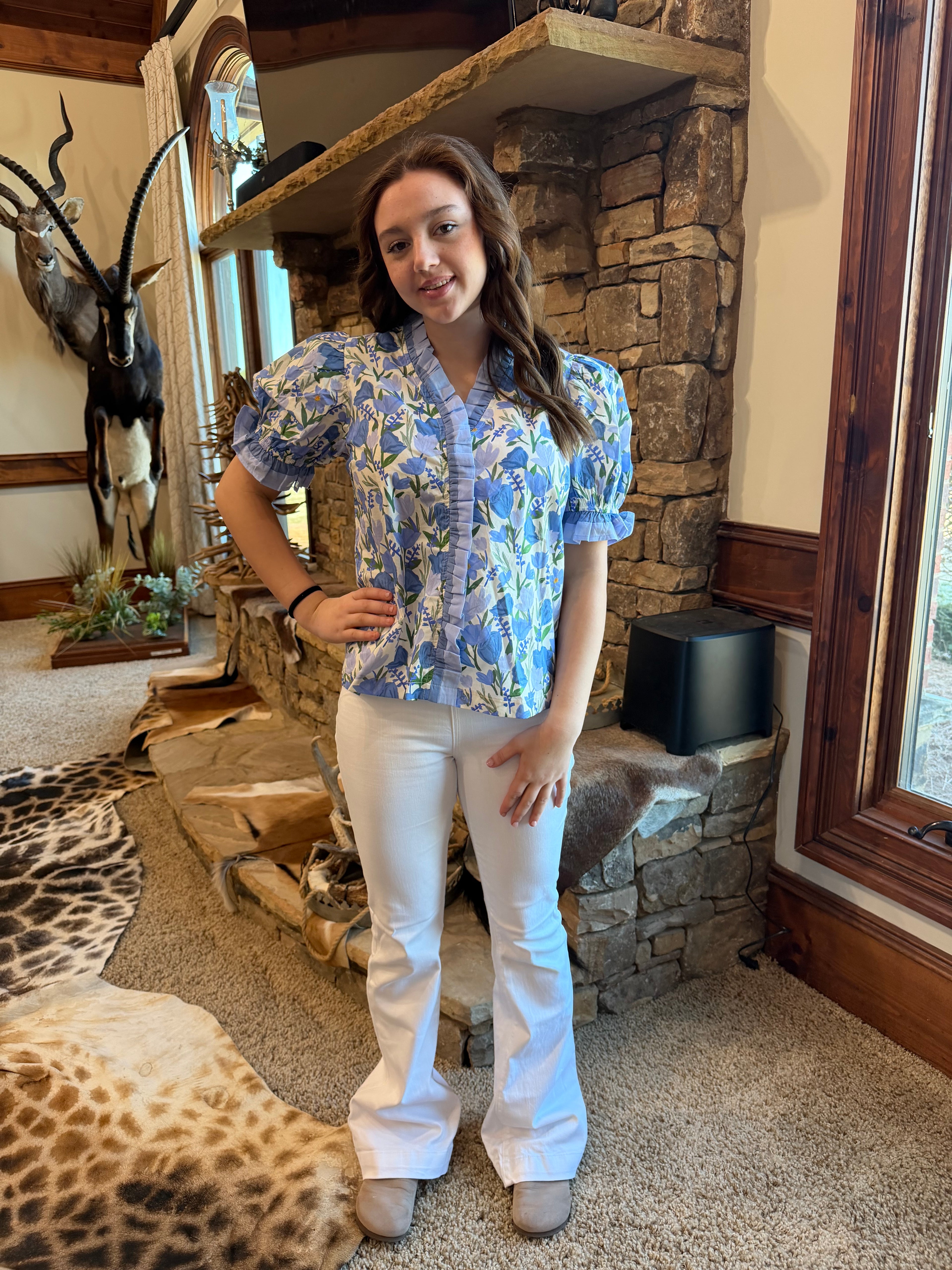 Betty Blue Flower Shirt