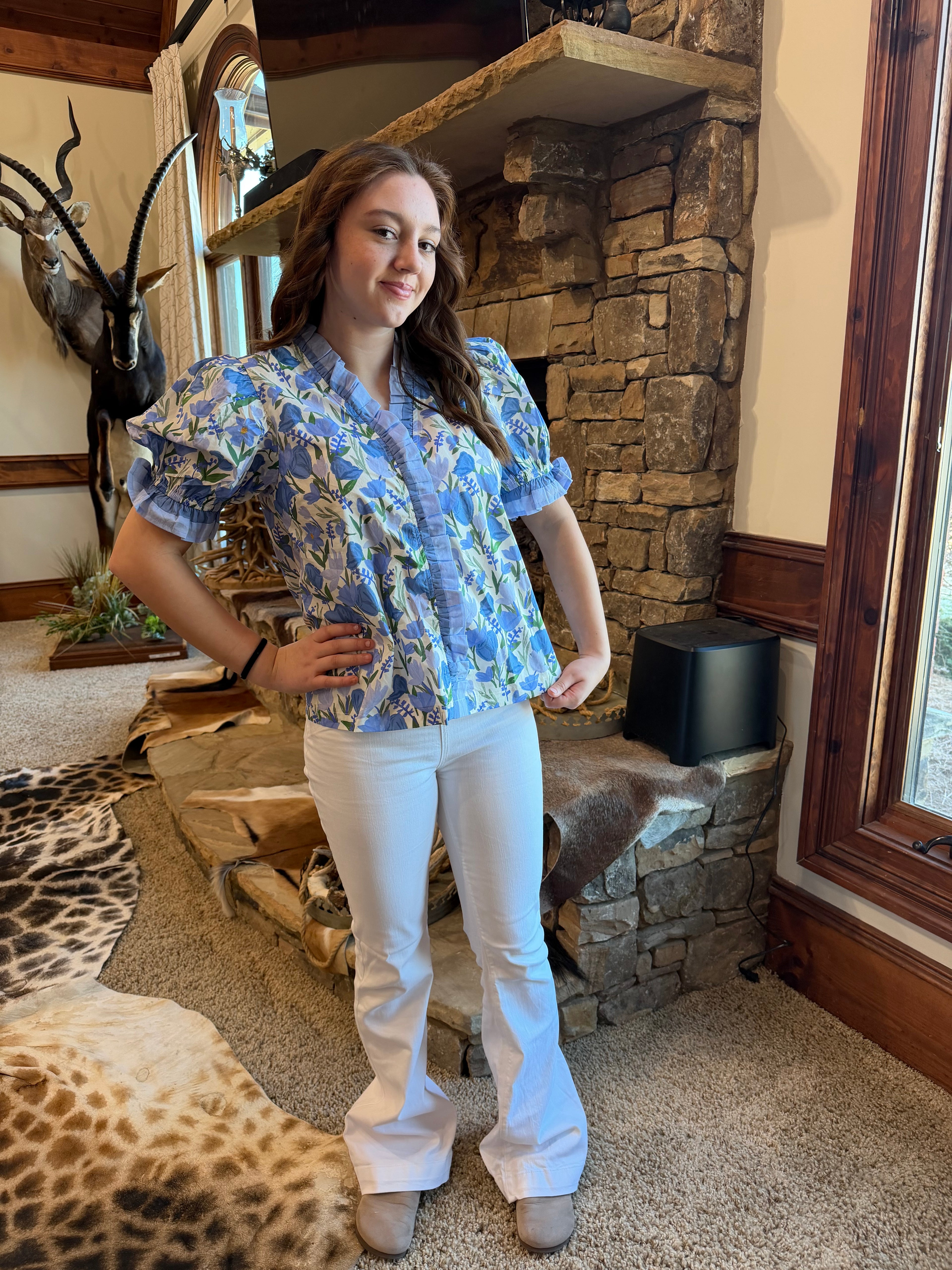 Betty Blue Flower Shirt