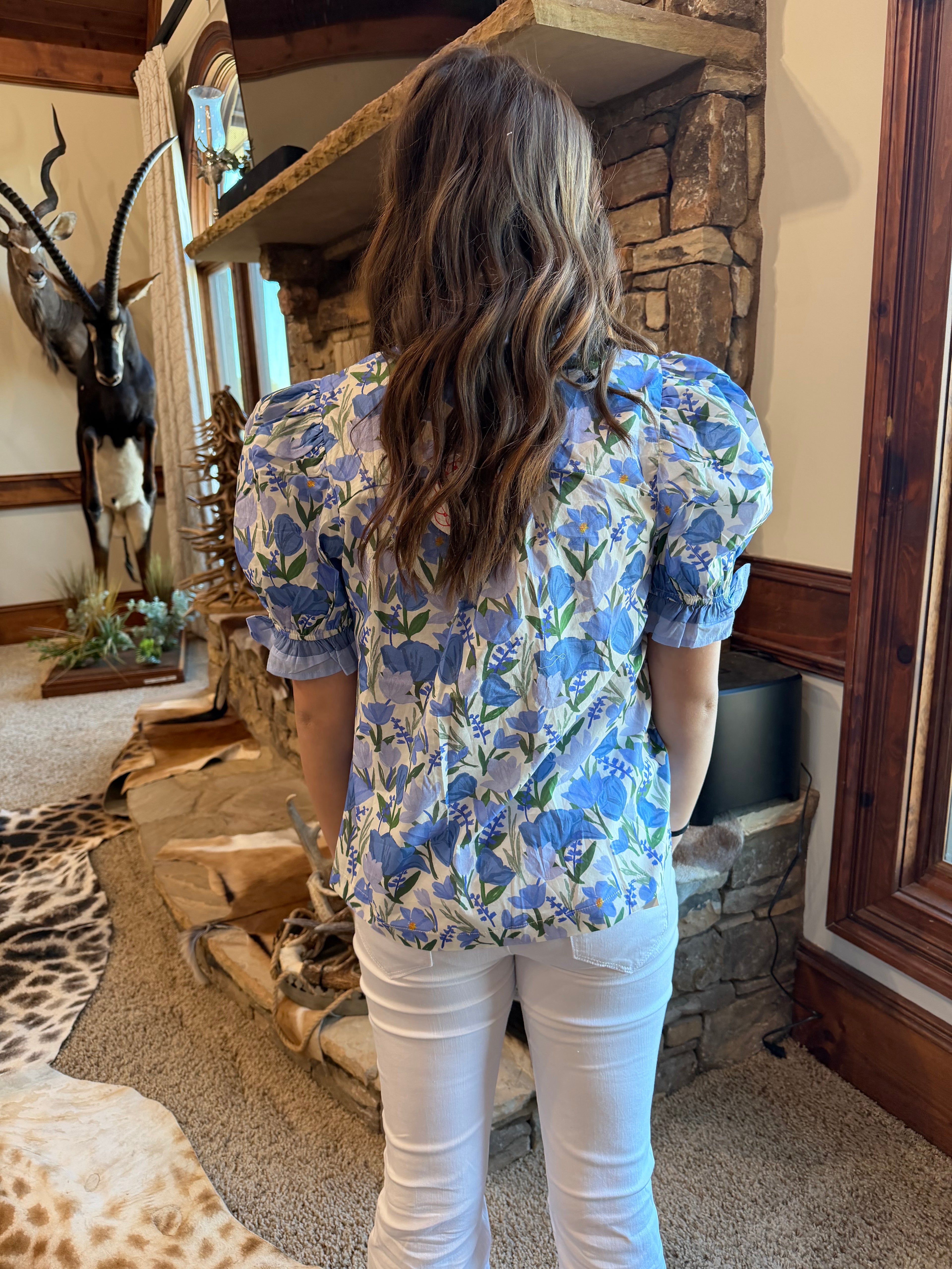 Betty Blue Flower Shirt