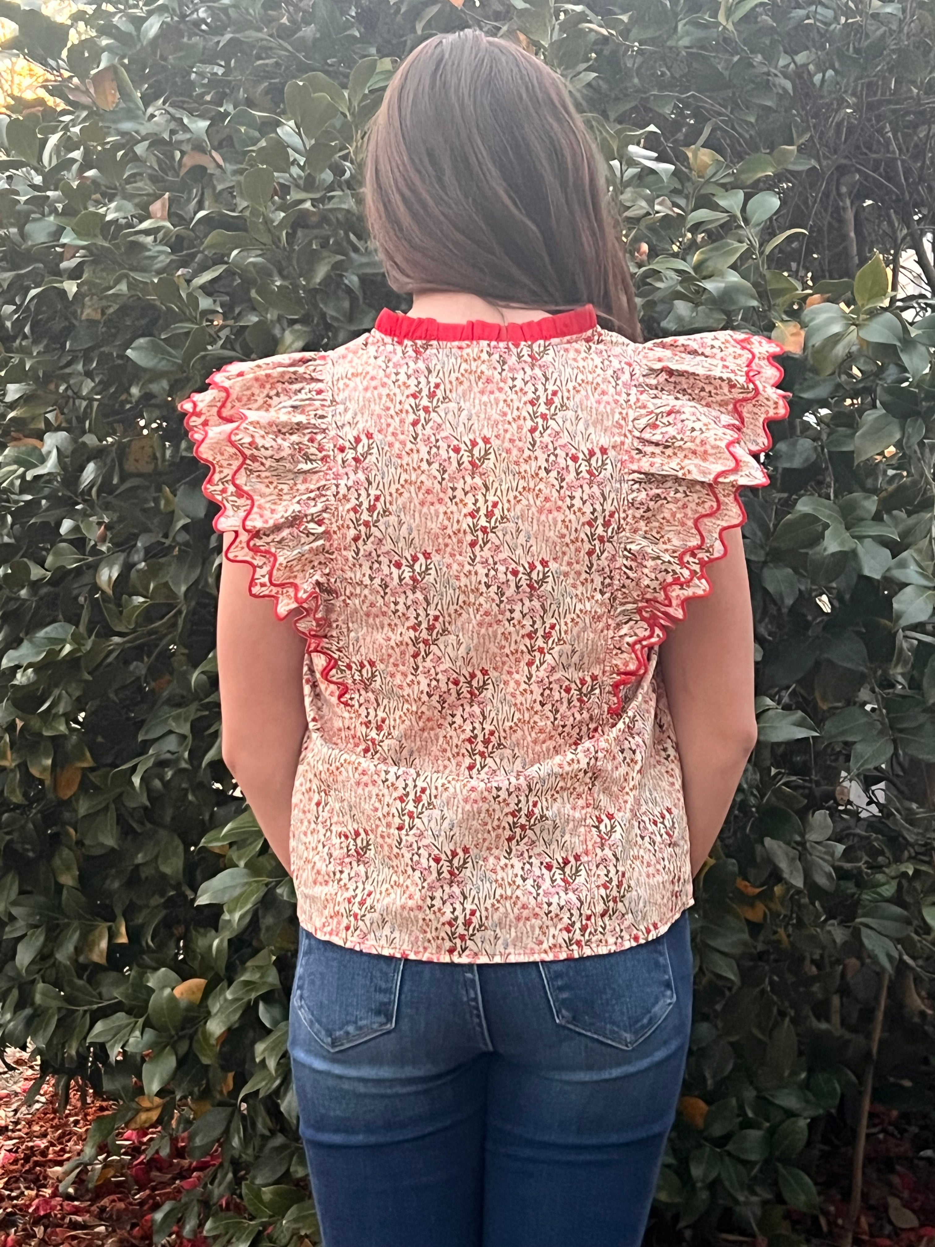 Ruby Wildflower Blouse